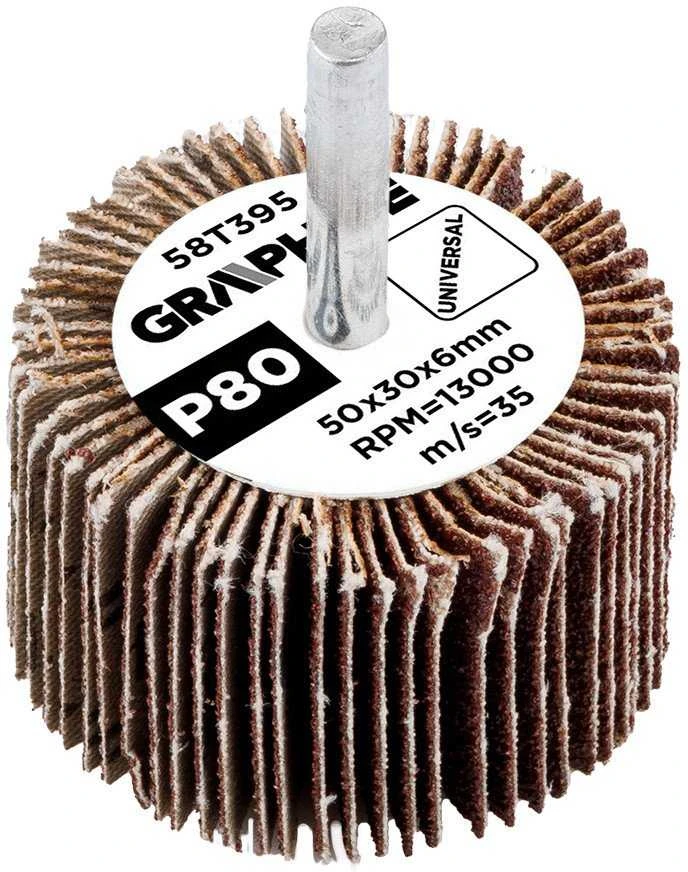 Ściernica Plokštelinis šlifavimo diskas su kotu 50 x 30 x 6 mm, P80