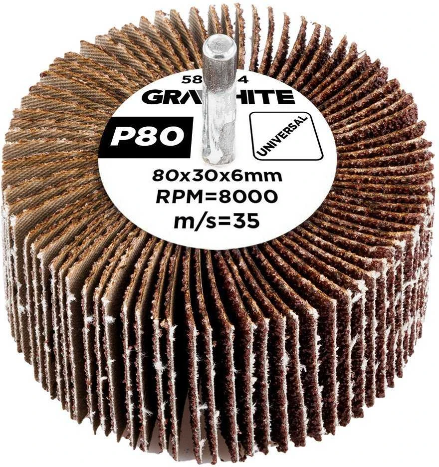 Ściernica Plokštelinis šlifavimo diskas su kotu 80 x 30 x 6 mm, P80