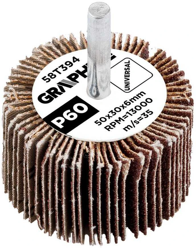 Ściernica Plokštelinis šlifavimo diskas su kotu 50 x 30 x 6 mm, P60