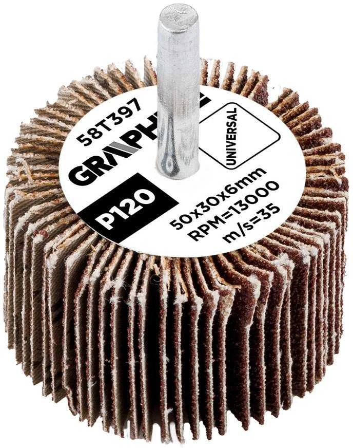 Ściernica Plokštelinis šlifavimo diskas su kotu 50 x 30 x 6 mm, P120