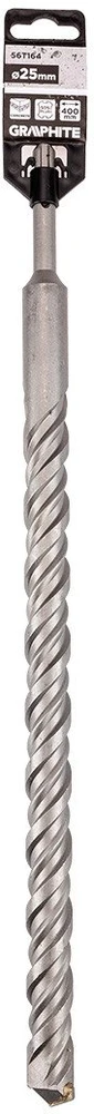 Wiertło SDS Plus dvigubas spiralinis betono grąžtas 25 x 400 mm