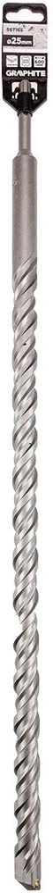 Wiertło SDS Plus dvigubas spiralinis betono grąžtas 25 x 600 mm