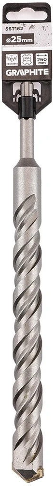 Wiertło SDS Plus dvigubas spiralinis betono grąžtas 25 x 260 mm