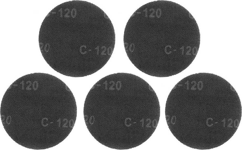 Siatka Šlifavimo tinklelis su lipdukais 180 mm, K120, 5 vnt. šlifuokliui 59G263