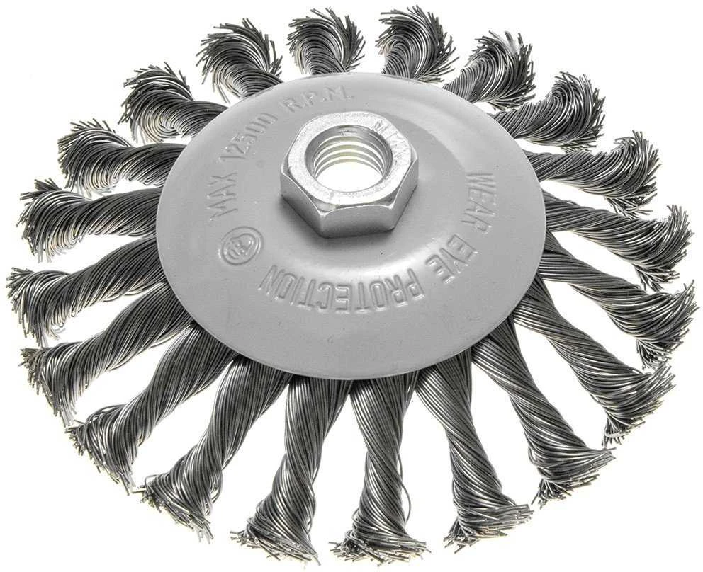 Szczotka Vielinis diskinis šepetys 125 mm, susukta viela, plienas M14