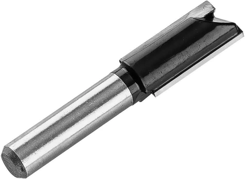 Frez Tiesus medžio pjaustytuvas, dviejų griovelių, kietmetalio, 12 x 25 mm, 8 mm kotas