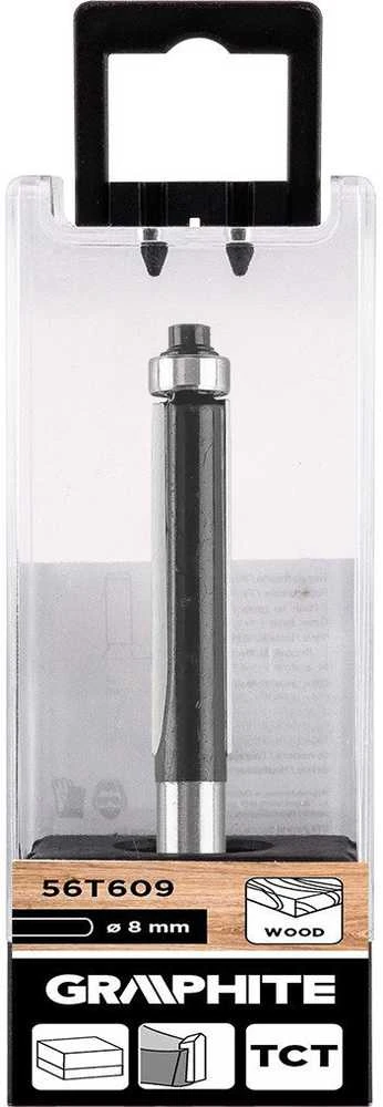 Frez Tiesus medžio pjoviklis su guoliu, kietmetalio, 9,5 x 38 mm, 8 mm kotas