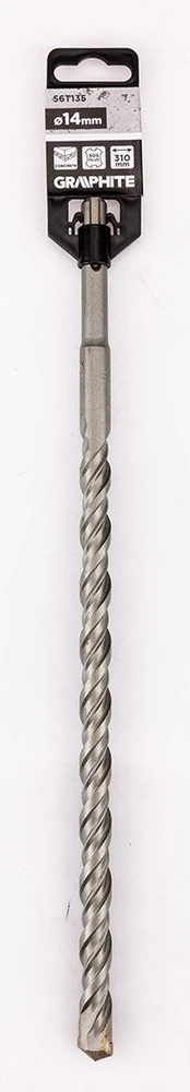 Wiertło SDS Plus dvigubas spiralinis betono grąžtas 14 x 310 mm