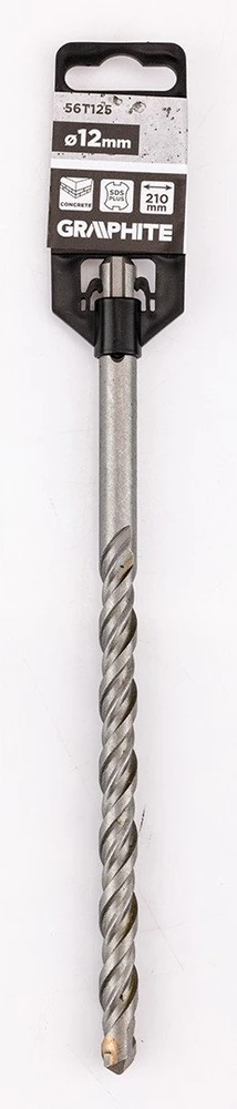 Wiertło SDS Plus dvigubas spiralinis betono grąžtas 12 x 210 mm