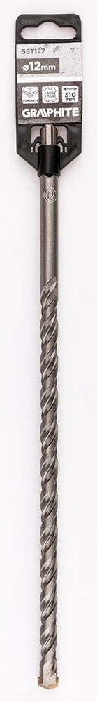 Wiertło SDS Plus dvigubas spiralinis betono grąžtas 12 x 310 mm