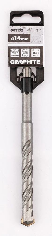 Wiertło SDS Plus dvigubas spiralinis betono grąžtas 14 x 160 mm