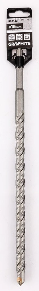 Wiertło SDS Plus dvigubas spiralinis betono grąžtas 16 x 310 mm