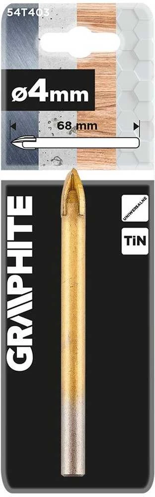 Wiertło TiN universalus grąžtas, 4 mm