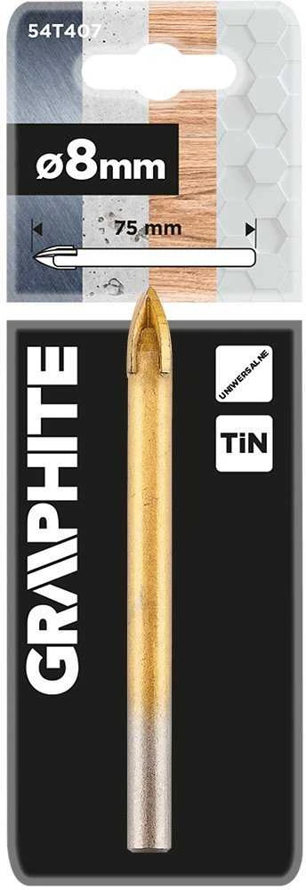 Wiertło TiN universalus grąžtas, 8 mm