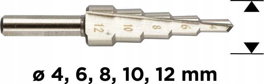 Wiertło Pakopinis grąžtas 4–12 mm