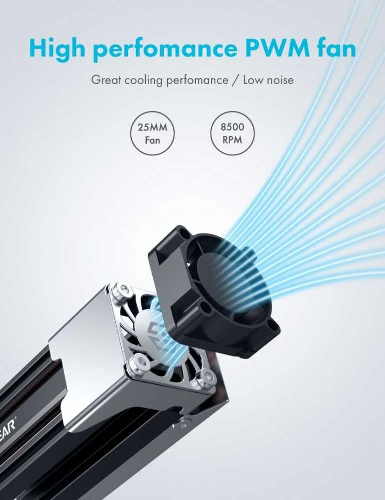 Nezatříděno Graugear M.2 disko radiatorius su ventiliatoriumi (G-M2HS03- F)