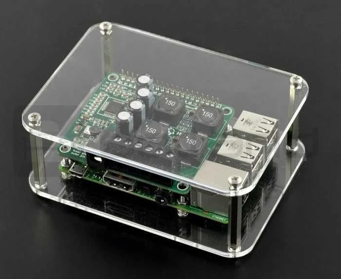 Raspberry Pi permatomas akrilinis korpusas