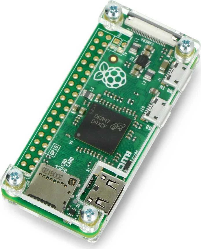 Gravlaser Raspberry Pi Zero dėklas, Fluo Open, permatomas