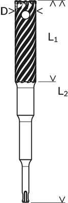 Grąžtas betonui Bosch Rebar Cutter; 22x300 mm; SDS-plus