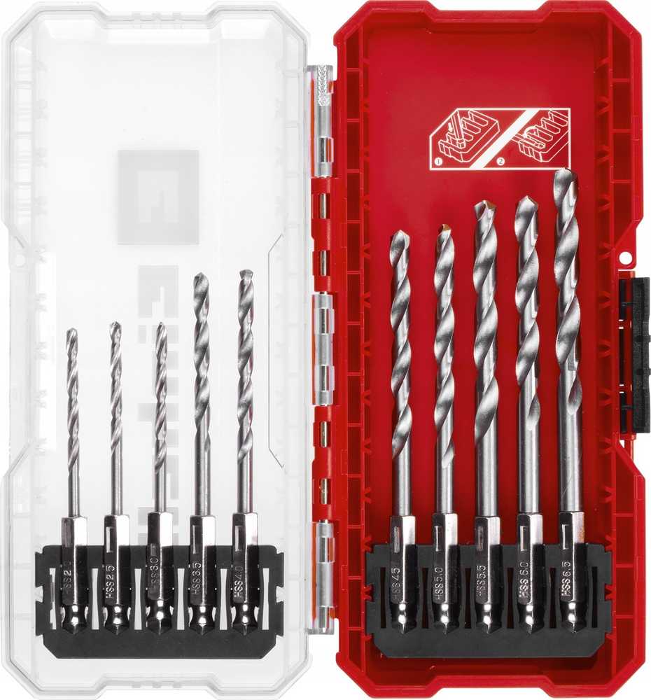 Grąžtas Einhell grąžtų RINKINYS GRĄŽŲ METALUI 10 Vnt. S-CASE 49108723