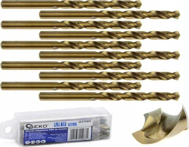 Grąžtas Geko HSS kobalto grąžtas metalui 6,5 mm (10/440)
