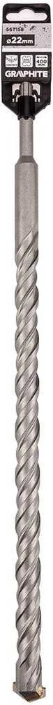 Wiertło SDS Plus dvigubas spiralinis betono grąžtas 22 x 400 mm