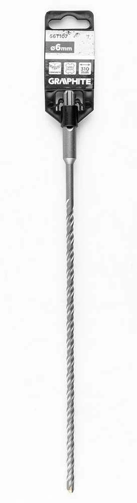 Wiertło SDS Plus dvigubas spiralinis betono grąžtas 6 x 310 mm