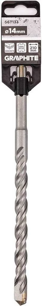 Wiertło SDS Plus dvigubas spiralinis betono grąžtas 14 x 210 mm
