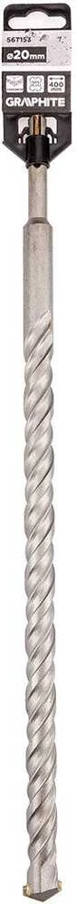 Wiertło SDS Plus dvigubas spiralinis betono grąžtas 20 x 400 mm