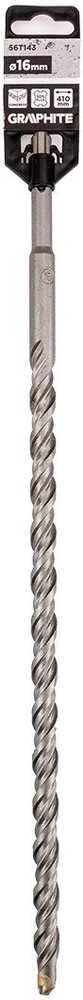 Wiertło SDS Plus dvigubas spiralinis betono grąžtas 16 x 410 mm