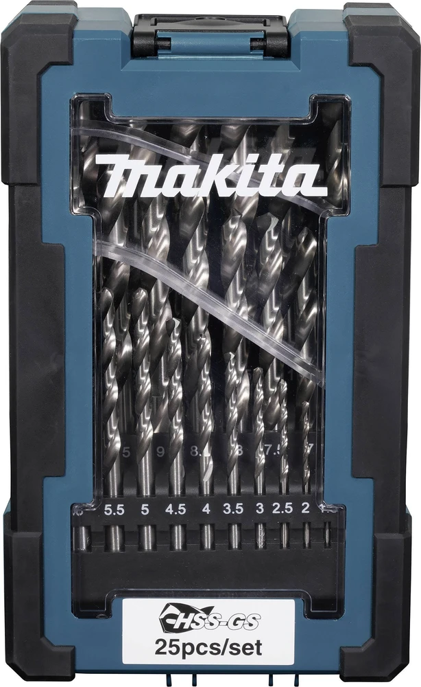 Grąžtas Makita HSS-GS metalo grąžtų rinkinys, 25cnt (1-13mm) D-78368