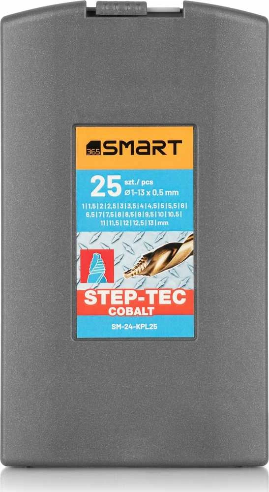 Grąžtas SMART365 grąžtų rinkinys hss co step-tec grąžtai 25vnt 1-13x0,5mm