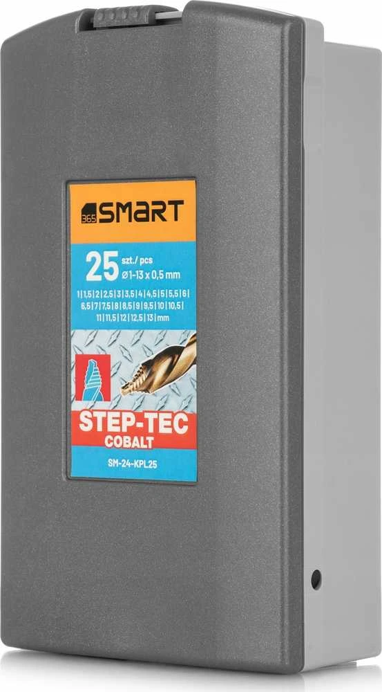 Grąžtas SMART365 grąžtų rinkinys hss co step-tec grąžtai 25vnt 1-13x0,5mm
