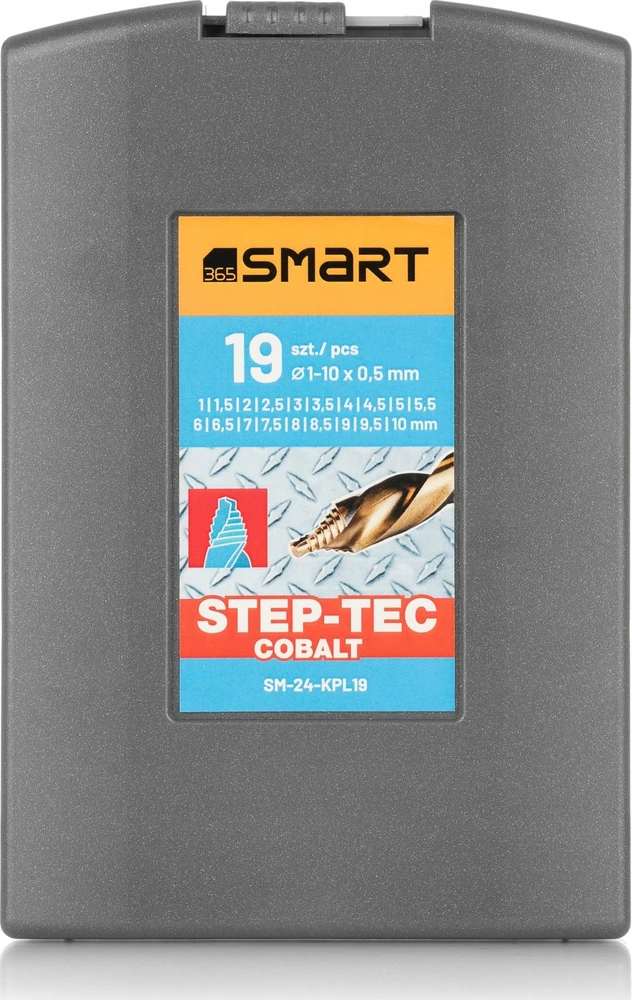 Grąžtas SMART365 grąžtų rinkinys HSS grąžtai kiekvieną žingsnį-tec 19 vnt 1-10x0,5mm