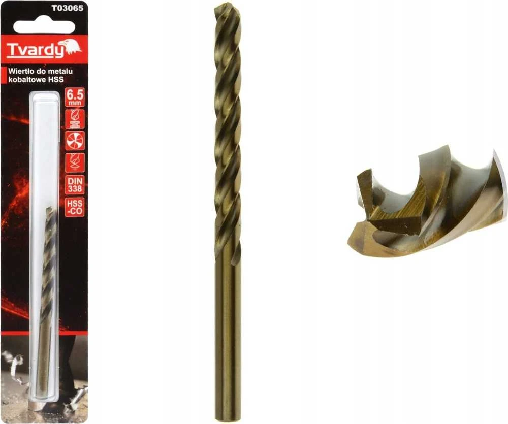 Grąžtas Tvardy HSS M35 kobalto metalo grąžtas 11 mm (1/50/150)