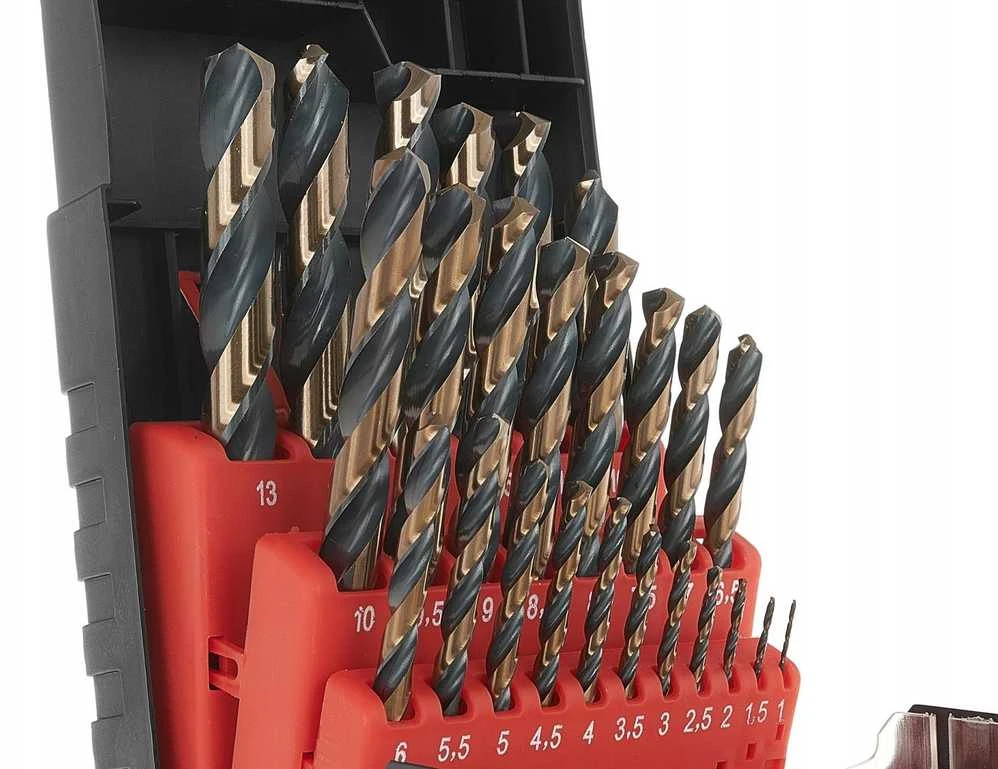 Grąžtas Tvardy grąžtų rinkinys metalui HSS 1,0–13,0 mm 25 vnt. (5/10)