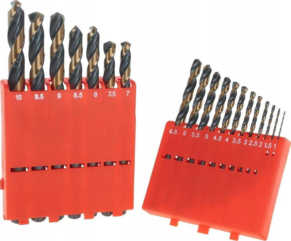 Grąžtas Tvardy Metalo grąžtų rinkinys HSS 1.0-10.0mm 19 vnt. (10/20)