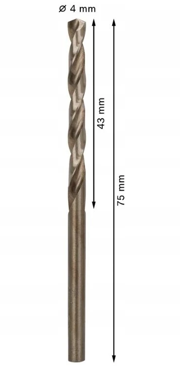 Bosch PRO HSS-Co grąžtas metal. 4,0mm, 1 vnt.