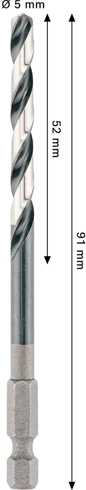 METALO GRĄŽTAS BOSCH HSS IMPACT 5MM