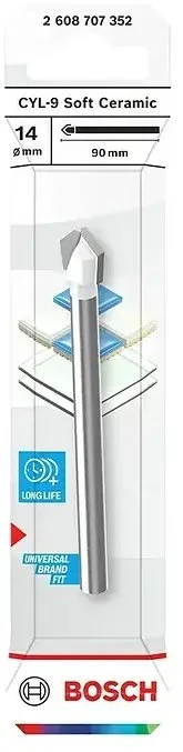 Grąžtas CERAMIC TILE BIT BOSCH 14X90 MM