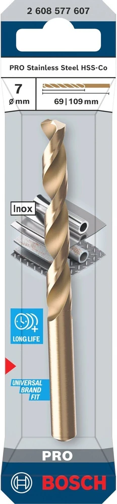 Bosch PRO HSS-Co metalo grąžtas, 7,0 mm, 1 vnt.