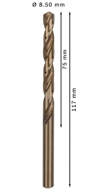 Bosch PRO HSS-Co grąžtas metal. 8,5mm, 1 vnt.