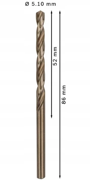 Format Bosch PRO HSS-Co grąžtas metal. 5,1mm, 1 vnt.