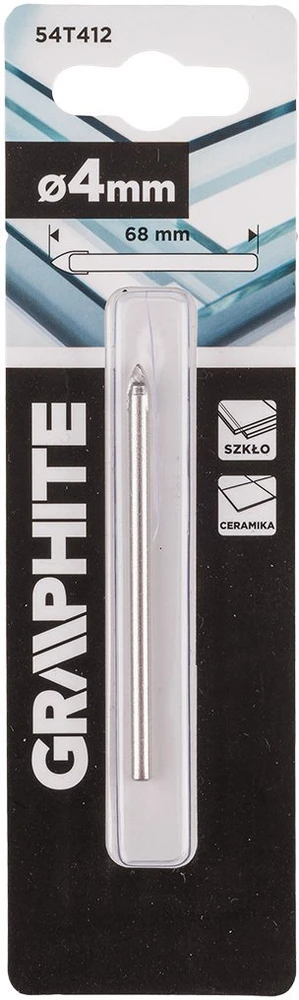 Graphite Wiertło 4 mm stiklo grąžtas