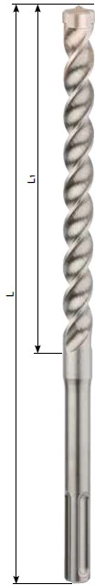 Grąžtas Rawlplug 12X210X150MM SDS GELŽBETONAS + GRĄŽAS