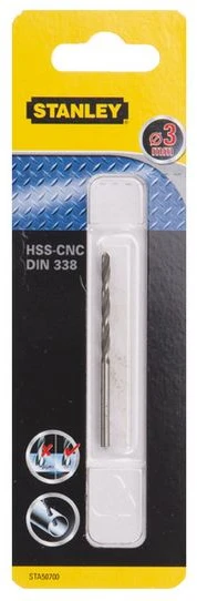 Stanley Wiertło HSS-CNC metalo grąžtas, 3 mm skersmuo