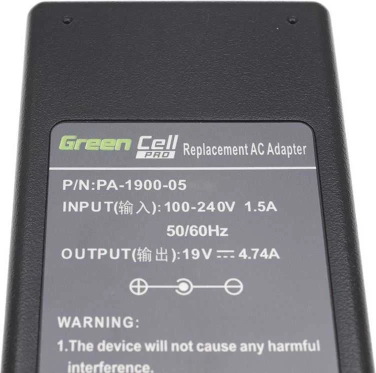 Nešiojamų kompiuterių įkroviklis Greencell AD02P PRO 90W 19V Acer