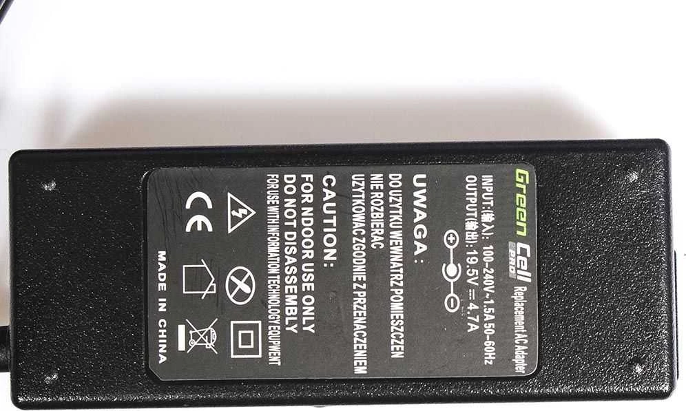 Green Cell Žalias Cell GREENCELL AD31P Žalias Cell PRO įkroviklis / kintamosios srovės adapteris, skirtas Sony 90W 19.5V 4.7A 6.0mm–4.4mm