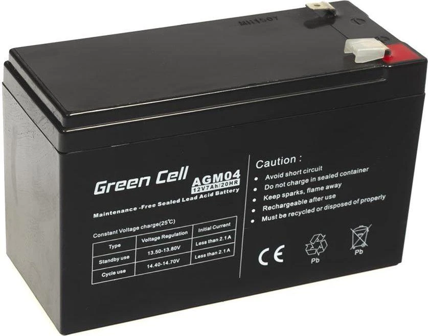 Žalias Cell Žalias CELL Baterija AGM 12V7AH