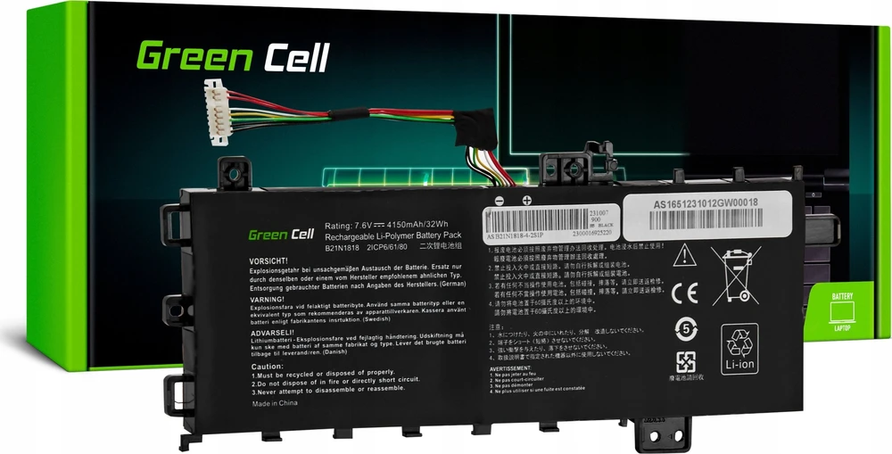 Asus Žalias Cell AS165